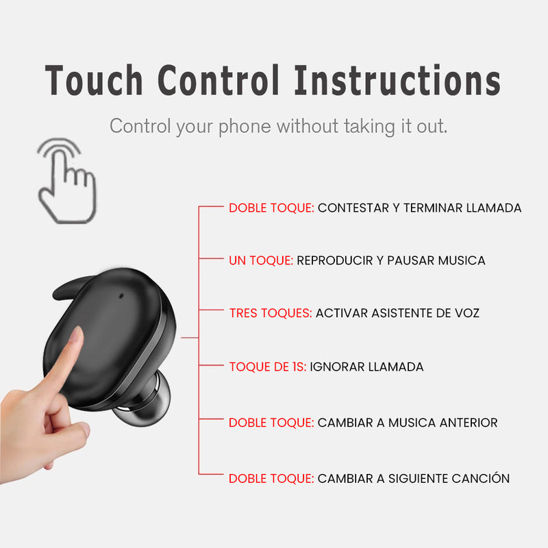 Handsfree Bluetooth TWS MOD4 16 Horas de Musica