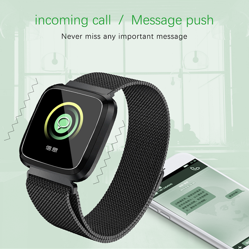 Smartwatch L18 IP68 Acuático Seguimiento de ritmo cardiaco