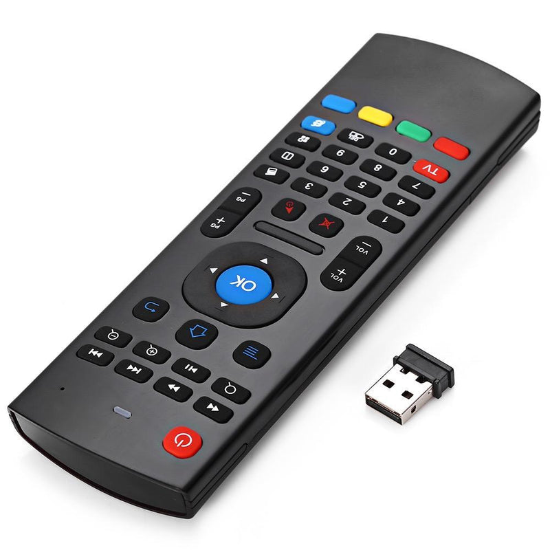 Mouse Aereo y Teclado Multimedia inalambrico para Smart Tv PC