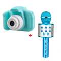 Cámara de Fotos para Niños + Parlante Micrófono Karaoke Bluetooth