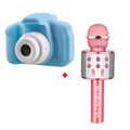 Cámara de Fotos para Niños + Parlante Micrófono Karaoke Bluetooth