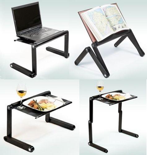 Mesa Cooler T8 Material Aluminio con dos ventiladores Multi posición Regulable