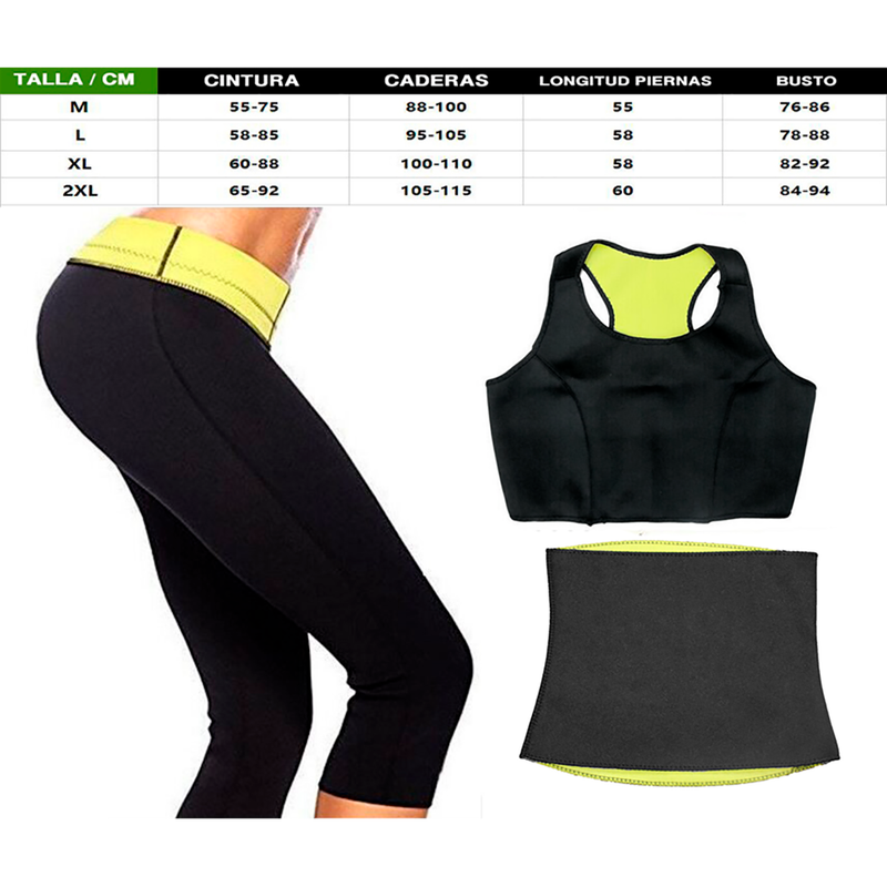 Ropa deportiva (top+pantaloneta+faja) + Set 5 ligas de Resistencia