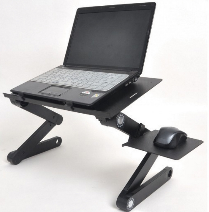 Mesa Cooler T8 Material Aluminio con dos ventiladores Multi posición Regulable