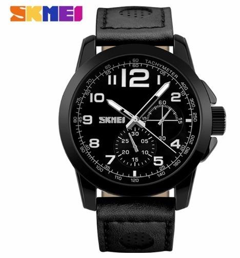 Reloj SKMEI 9111 Analogico de Cuero